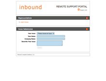 Tablet Screenshot of inboundsupport.com